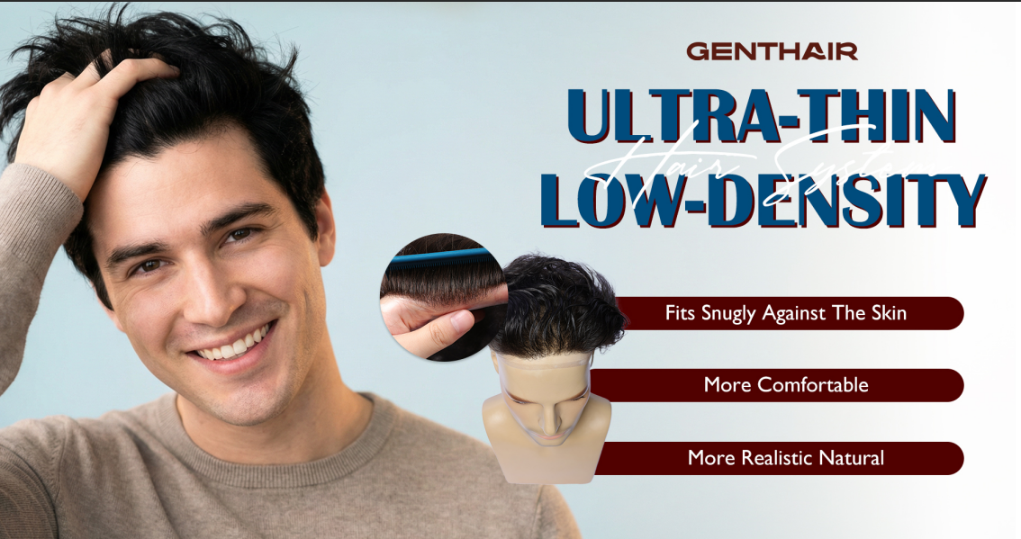 Low-Density Hairpieces: Designed for Men Seeking a Natural Look and Comfortable Experience