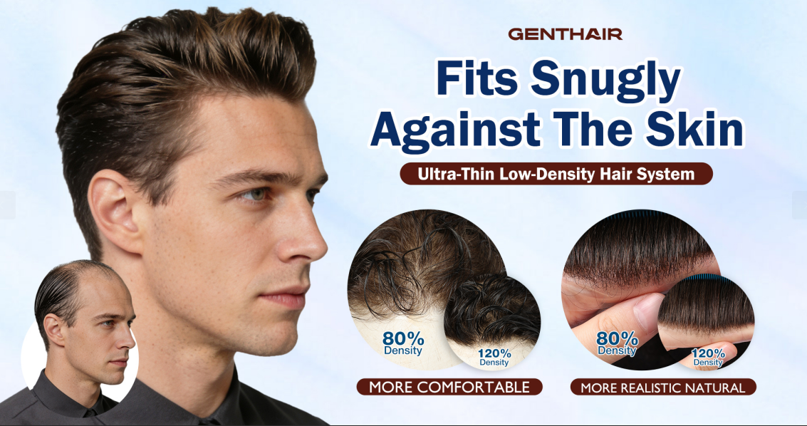 How to Choose the Right Low-Density Hairpiece for Men? GentHair Low-Density Hairpieces: Changing Your Life
