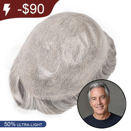 Ultra-thin 50% Ultra-low Density Skin Base V-loop 0.02mm Sage|No-shine under Lights, Blends Well with Your Skin