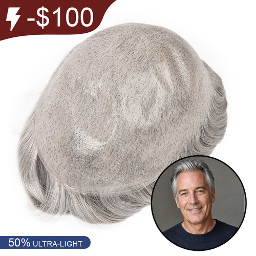 Ultra-thin 50% Ultra-low Density Skin Base V-loop 0.02mm Sage|No-shine under Lights, Blends Well with Your Skin